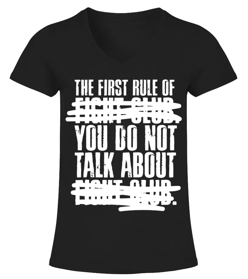 025. Fight Club BK Camiseta cuello pico Mujer