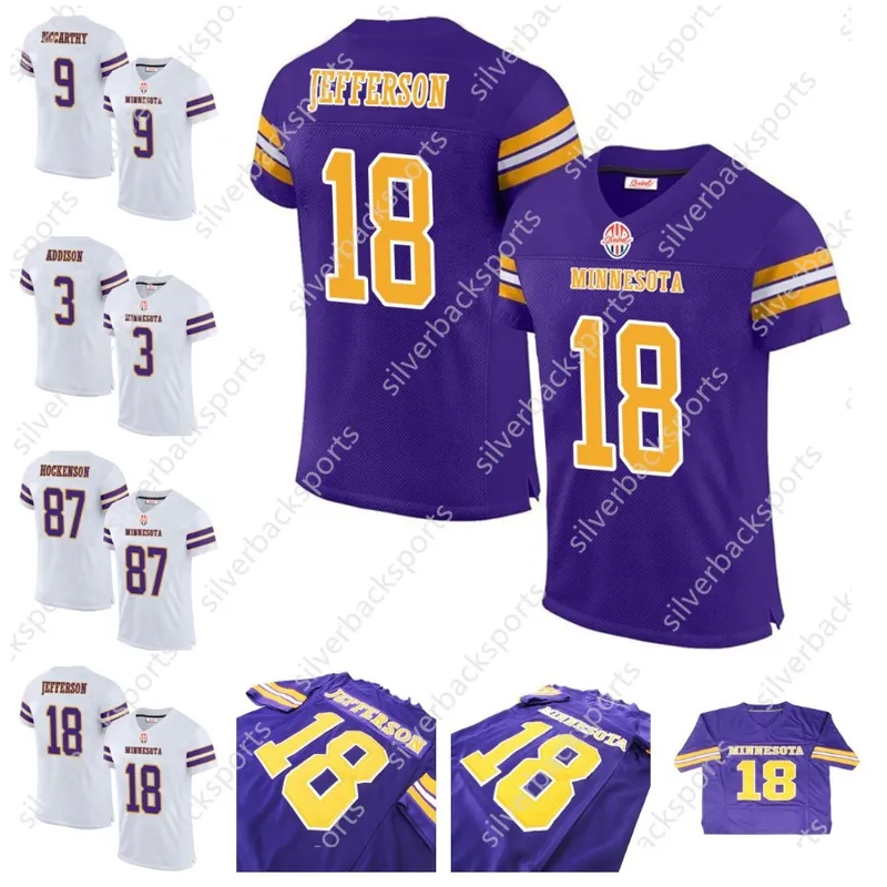 2024 Hombres/Jóvenes/Mujeres SHXINET Jerseys costados de fútbol costizado 9 J.J.33 Aaron 18 Justin 87 T.J.3 C.J. Ham Darrisaw Sm