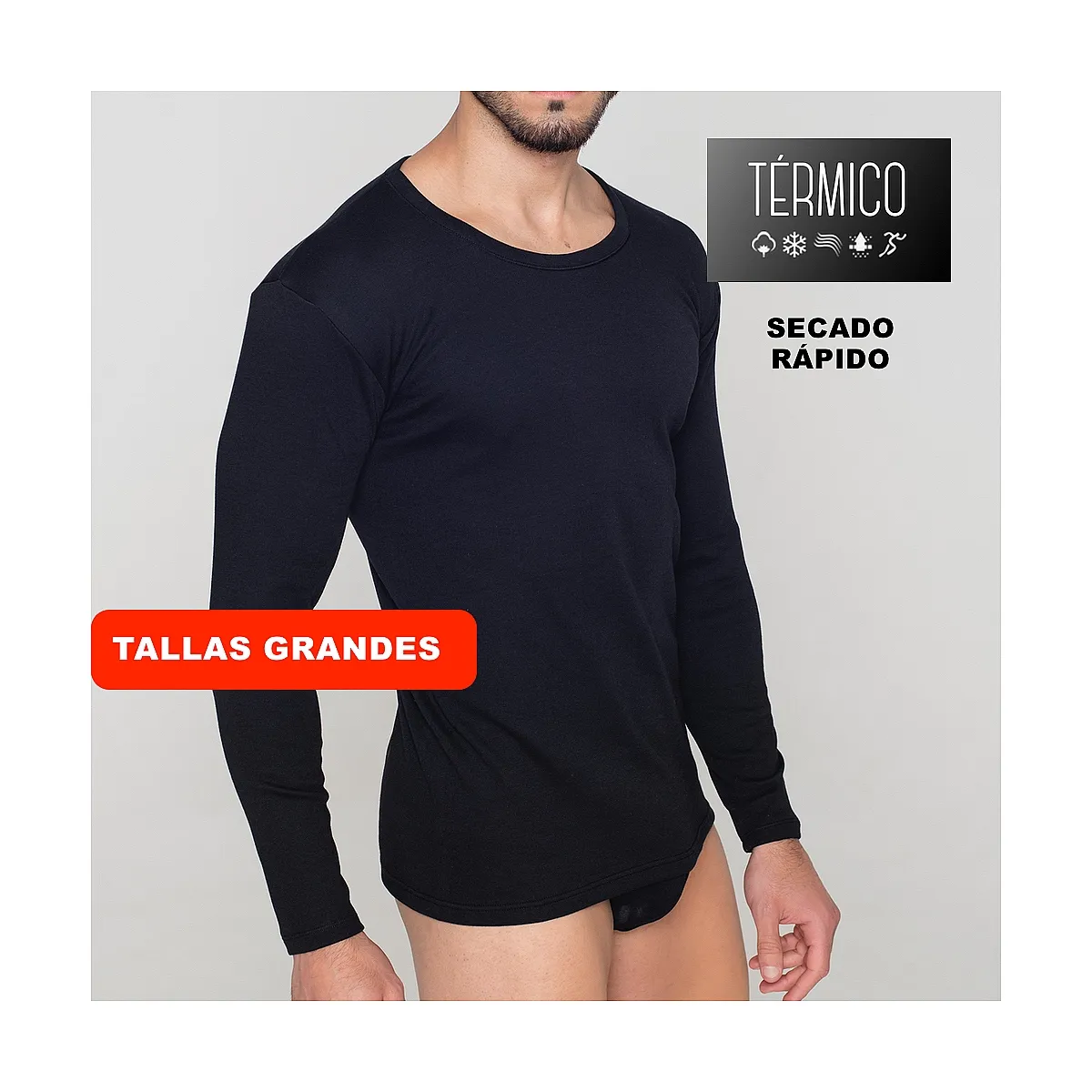 9203b CAMISETA TÉRMICA MANGA LARGA SECADO RÁPIDO