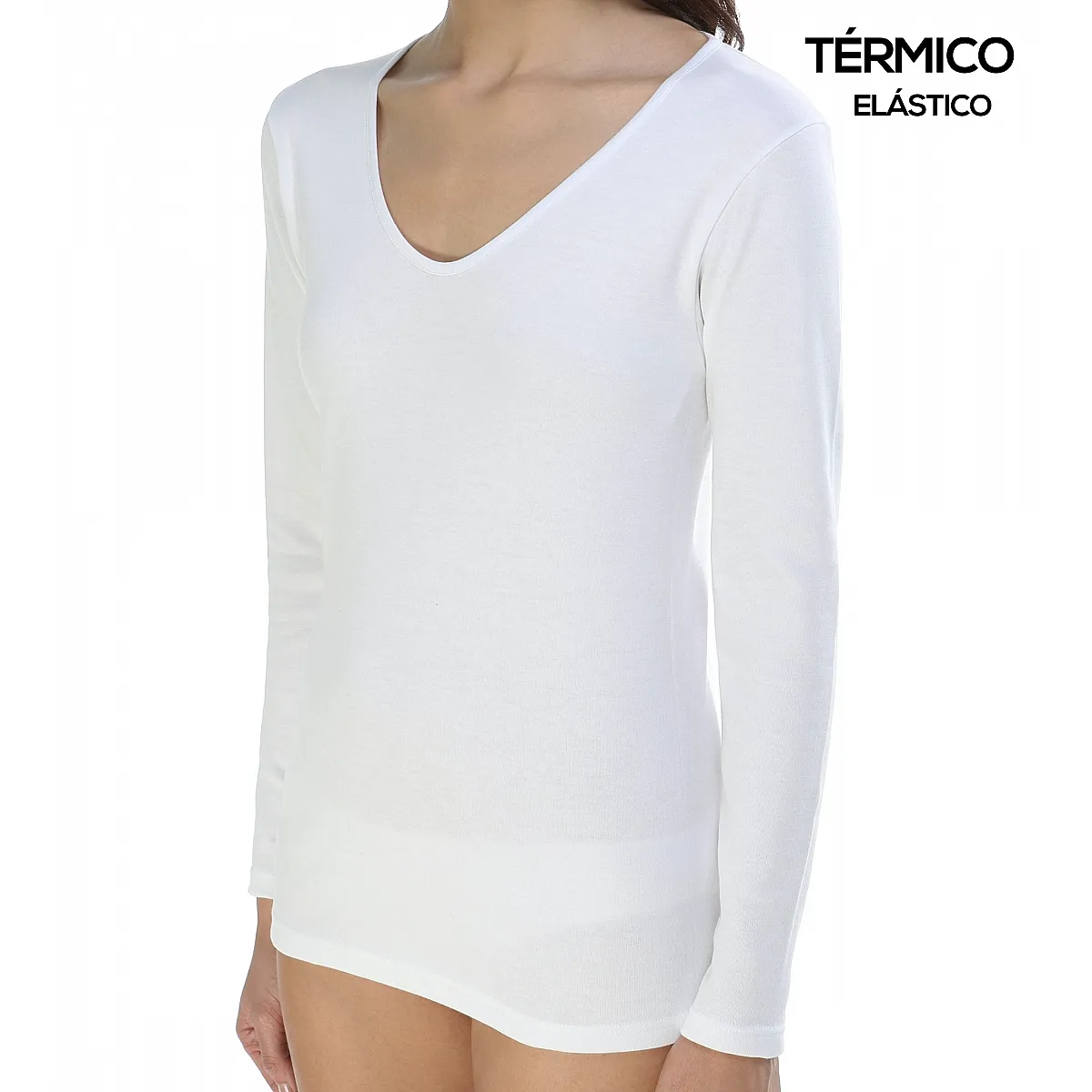 9818 CAMISETA MANGA LARGA AFELPADA TÉRMICA ADAPTABLE
