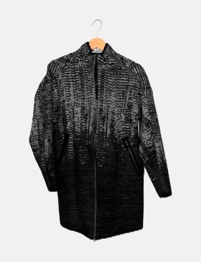 Adidas Chaqueta jaspeada negra