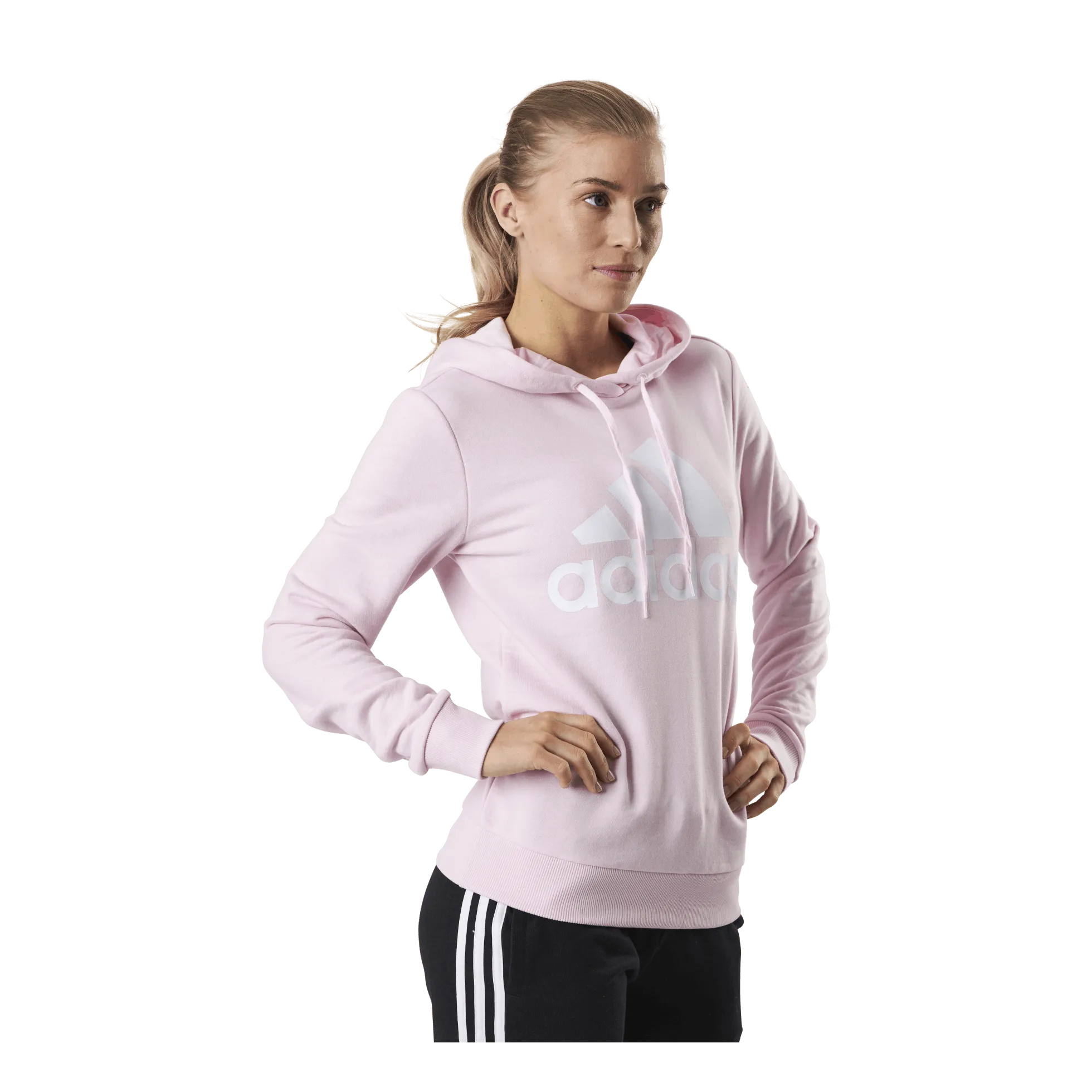 Adidas Essentials Hoodie Clear Pink / White