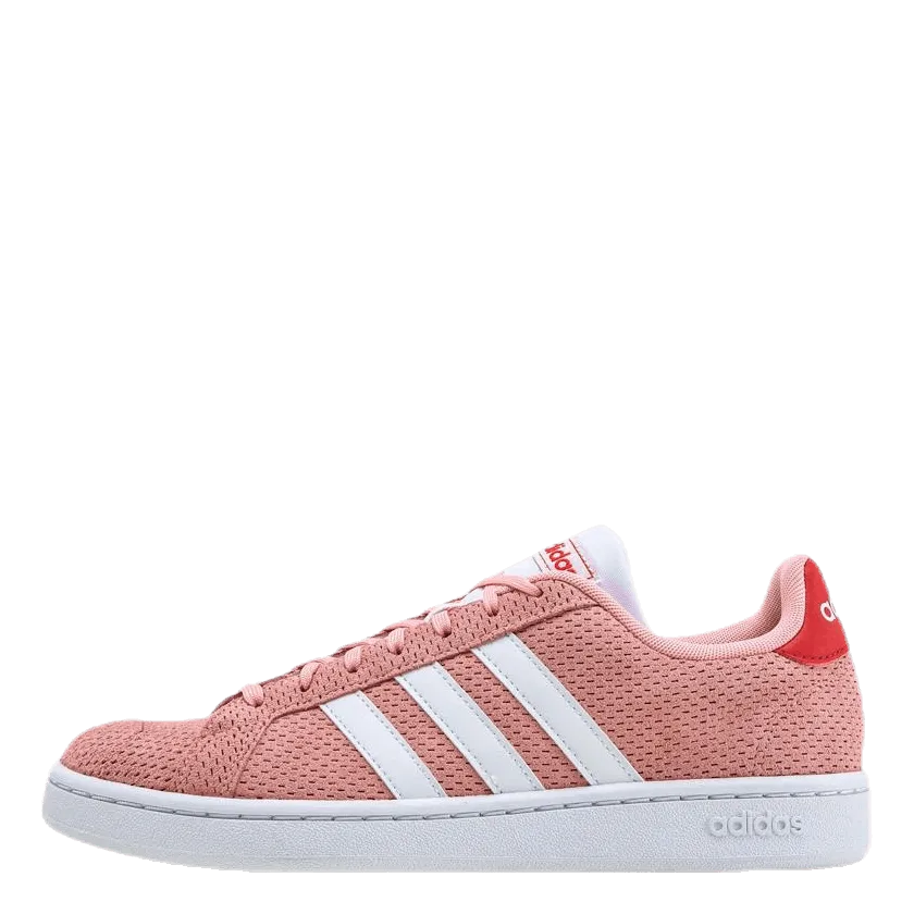 Adidas Grand Court Shoes Glow Pink / Cloud White / Glory Red