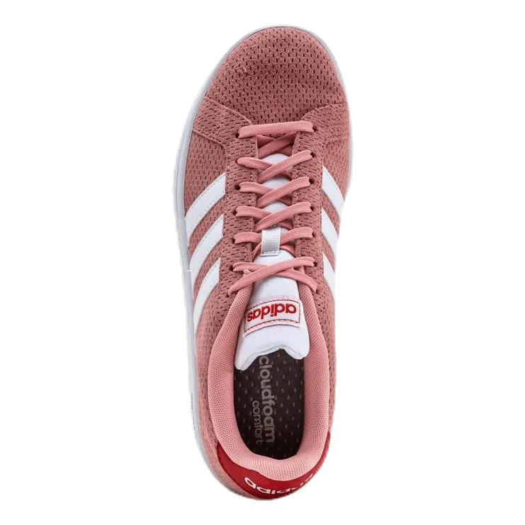Adidas Grand Court Shoes Glow Pink / Cloud White / Glory Red
