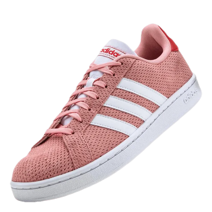 Adidas Grand Court Shoes Glow Pink / Cloud White / Glory Red