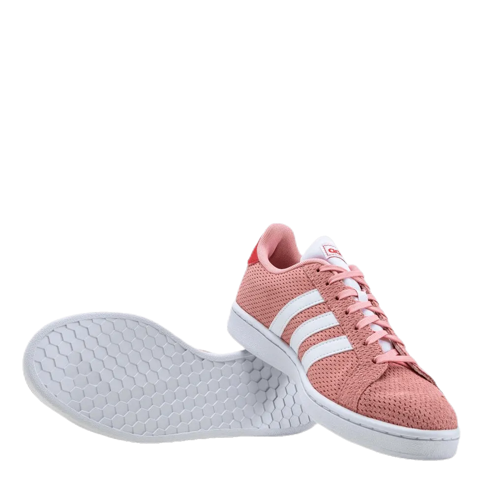 Adidas Grand Court Shoes Glow Pink / Cloud White / Glory Red