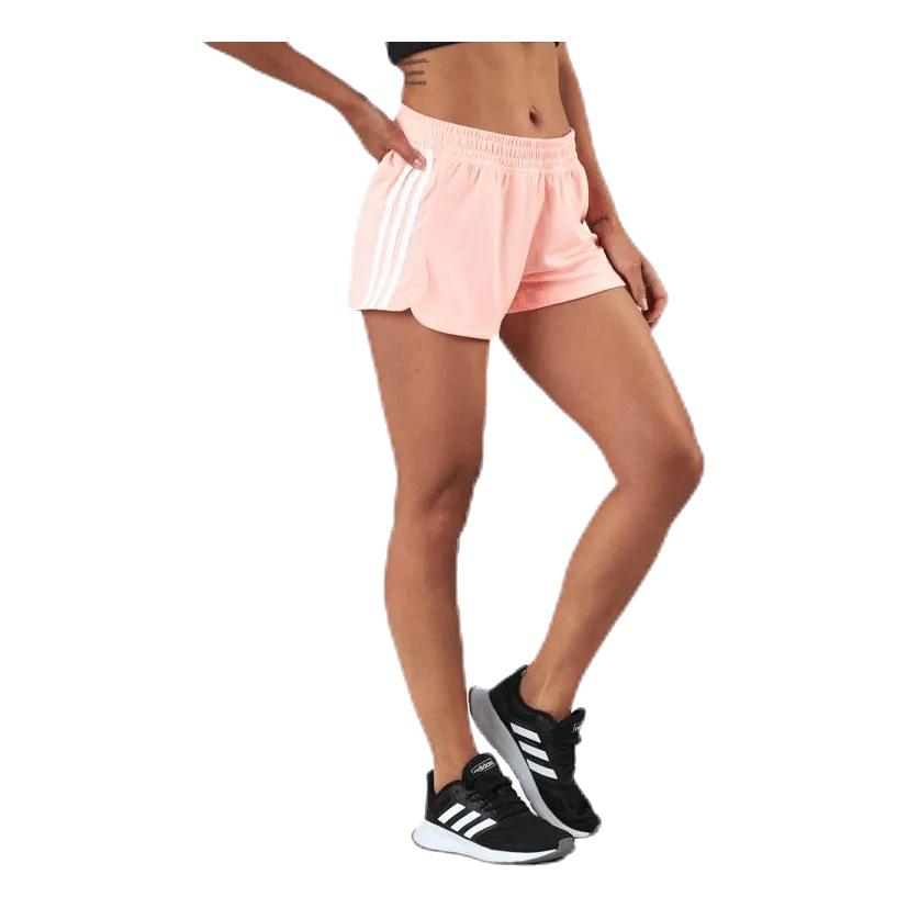 ADIDAS PACER 3STRIPES KNIT SHORTS PINK