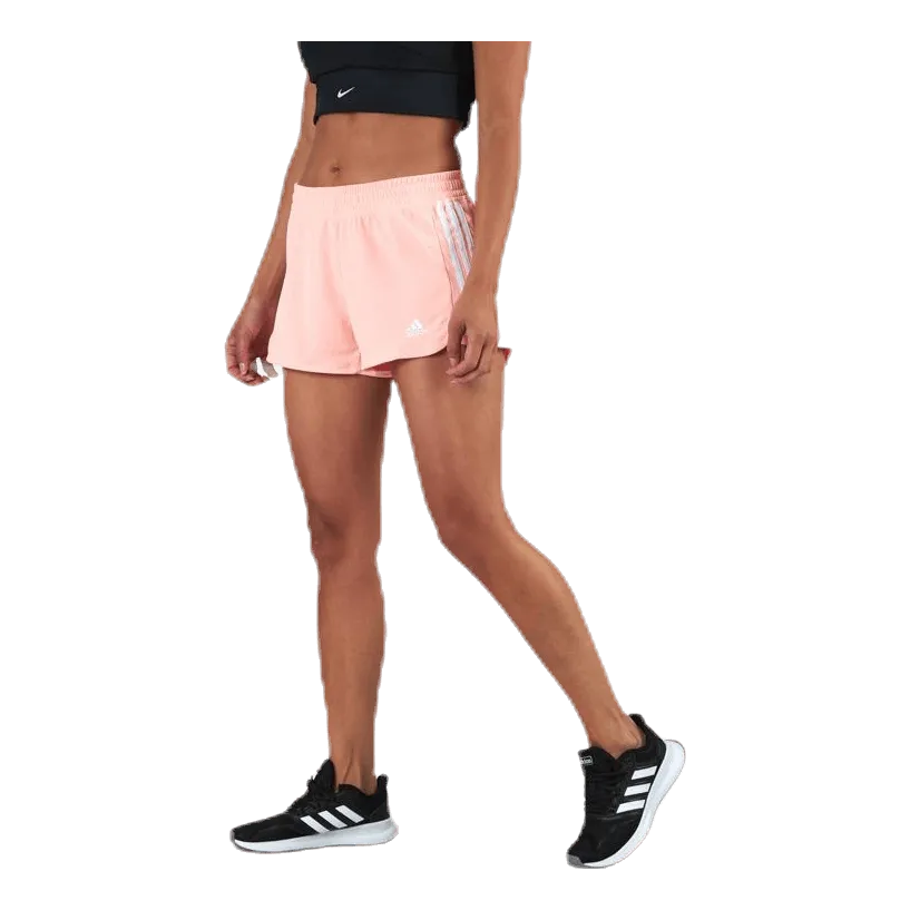 ADIDAS PACER 3STRIPES KNIT SHORTS PINK