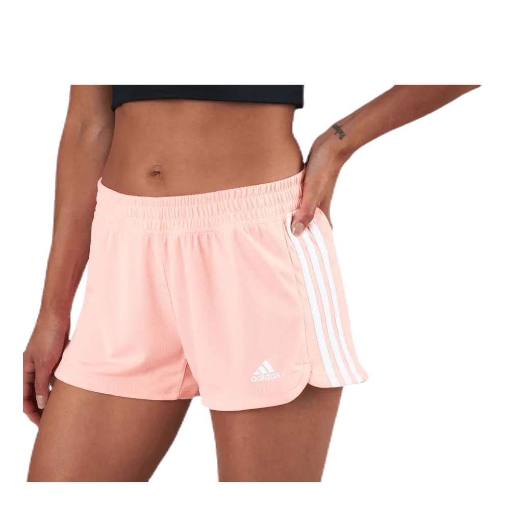 ADIDAS PACER 3STRIPES KNIT SHORTS PINK