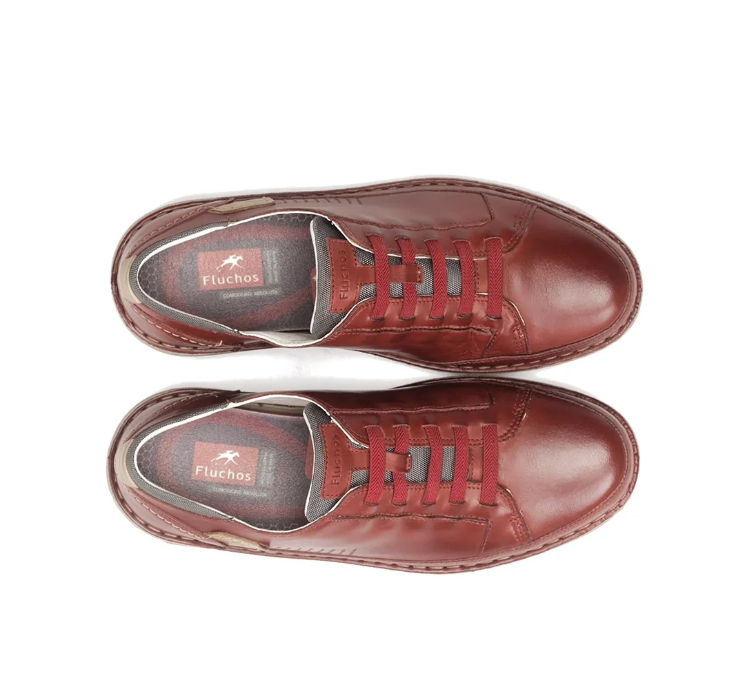 ALFA F0789 Zapato de Cordones Burdeos