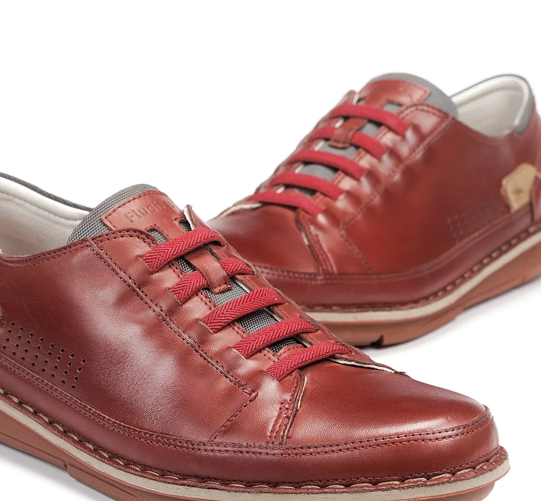 ALFA F0789 Zapato de Cordones Burdeos