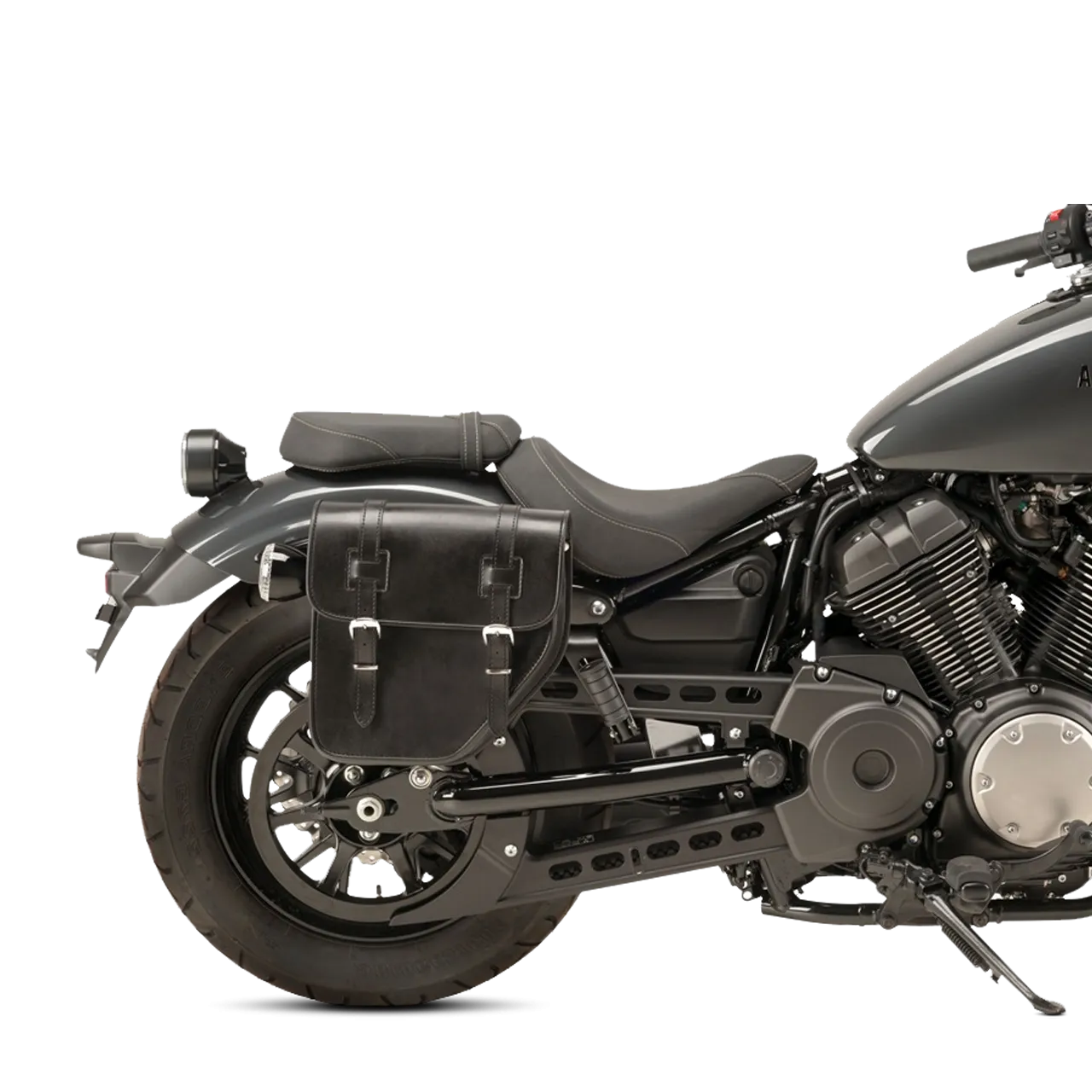 Alforja Izquierda CustomAcces Ibiza (con placa metálica) Negra