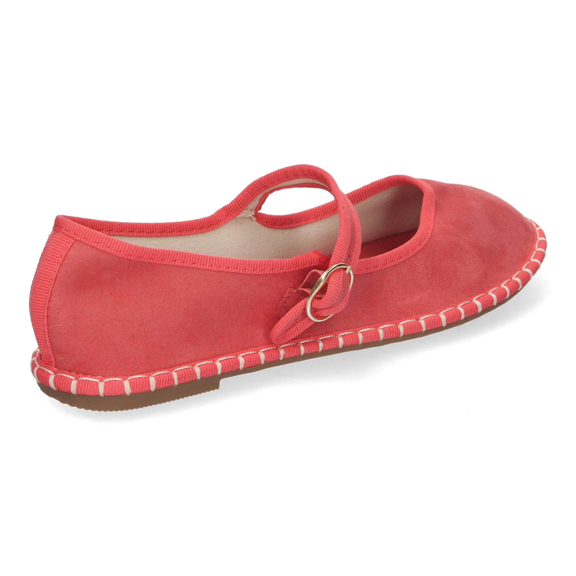 Alpargata veneciana estilo merceditas para mujer color rojo YSD