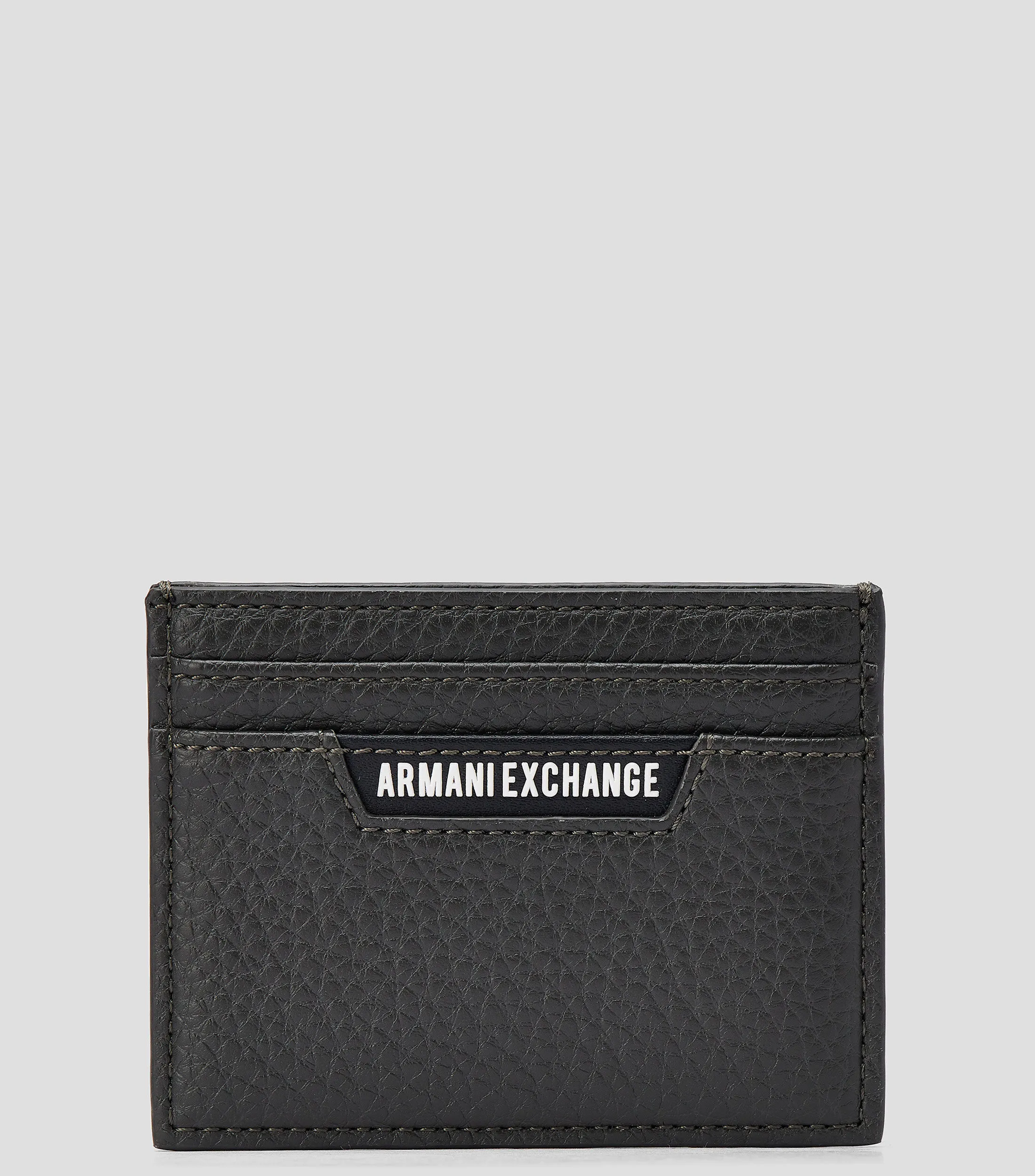 Armani Exchange Tarjetero liso granulado Hombre