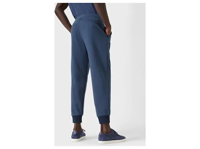 Armani Pantalón de algodón y cachemir BLU Gris 