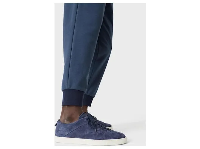 Armani Pantalón de algodón y cachemir BLU Gris 