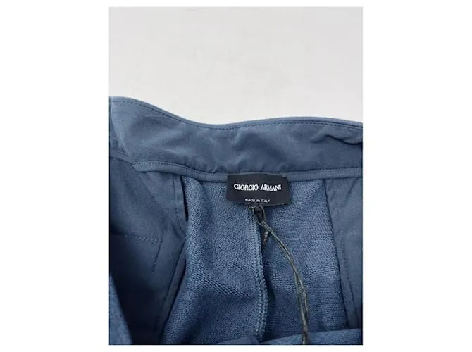 Armani Pantalón de algodón y cachemir BLU Gris 