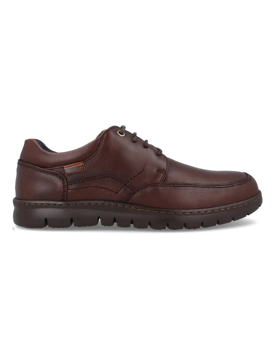 BAERCHI  ZAPATO HOMBRE FLEXIBLE BLUCHER CORDONES MARRóN