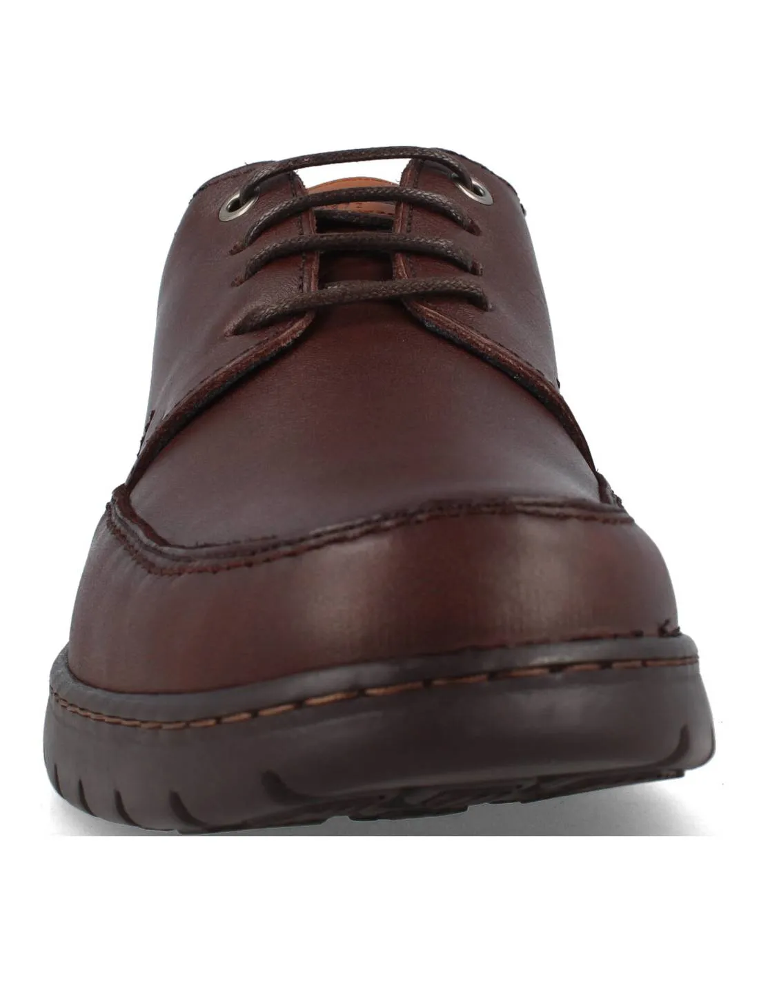 BAERCHI  ZAPATO HOMBRE FLEXIBLE BLUCHER CORDONES MARRóN