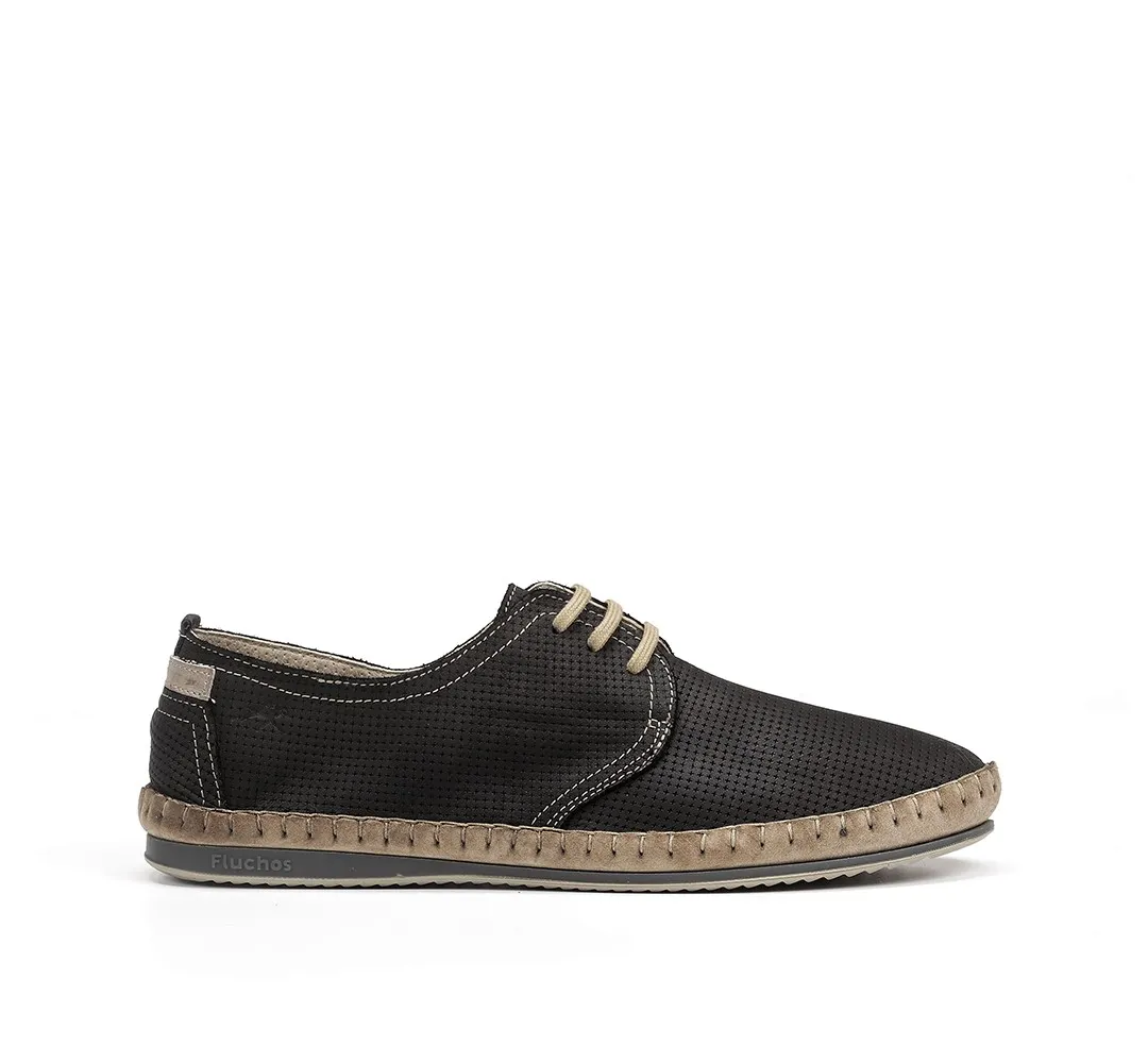 BAHAMAS 8675 Zapato de Cordones Negro