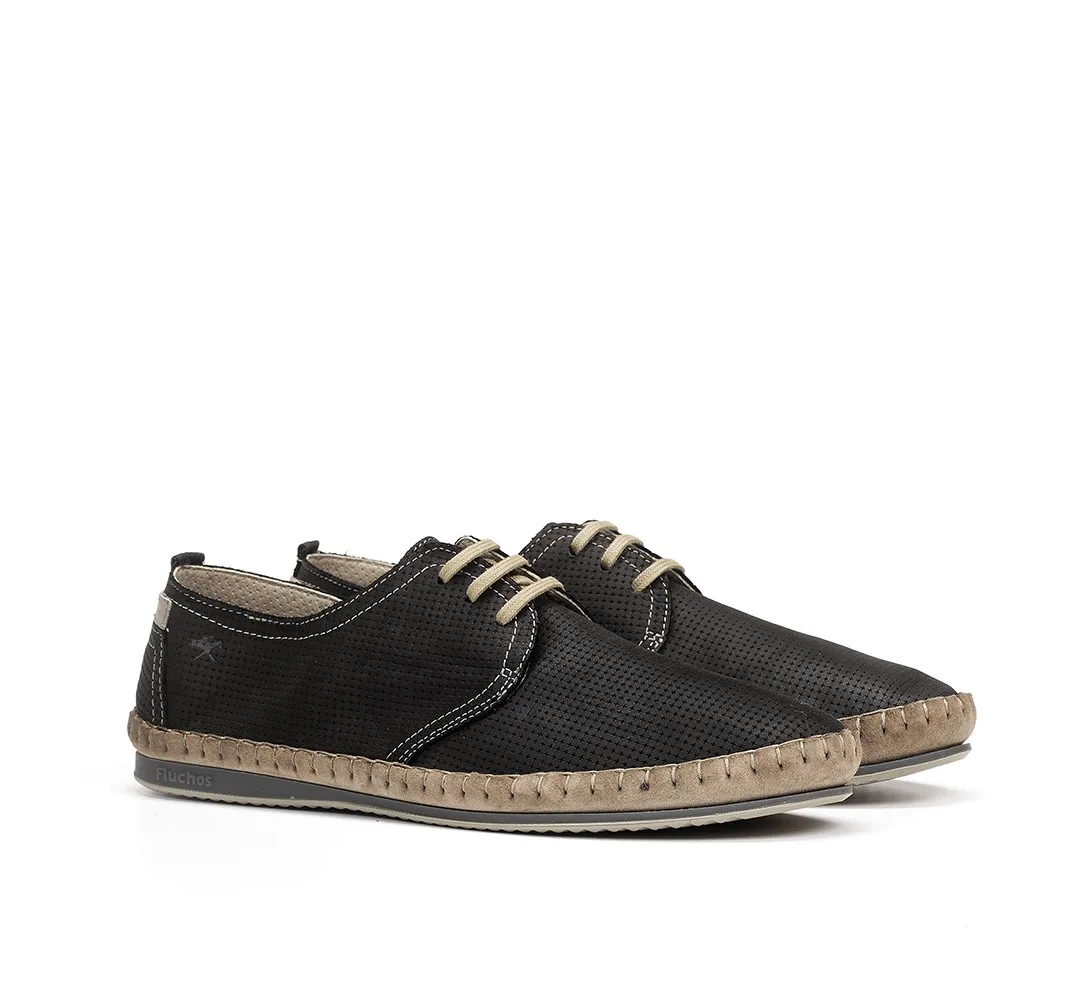 BAHAMAS 8675 Zapato de Cordones Negro