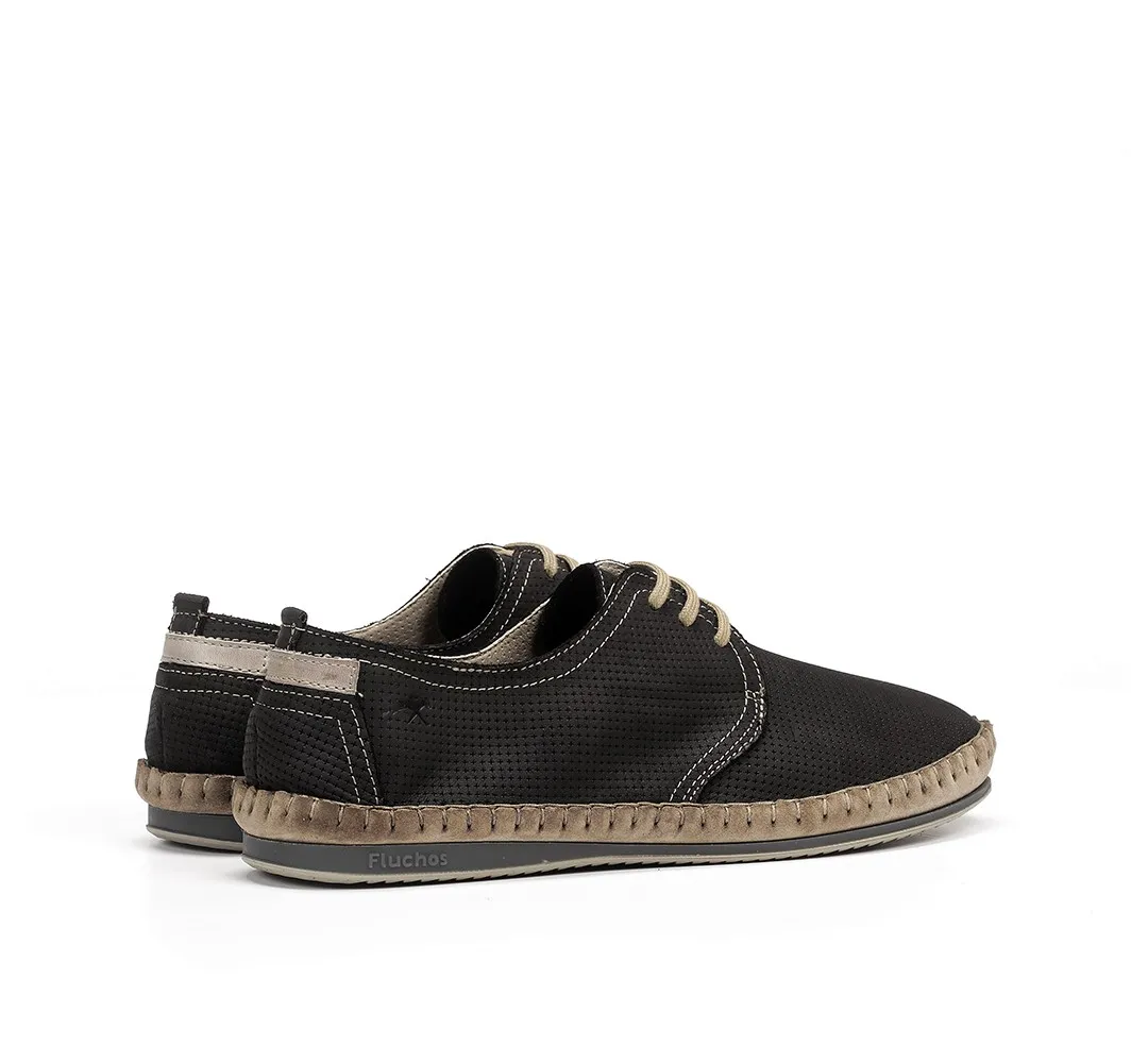BAHAMAS 8675 Zapato de Cordones Negro