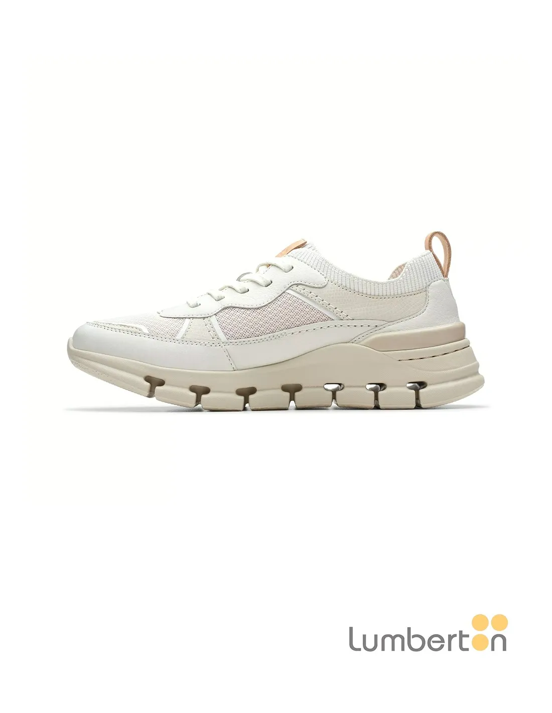 Bamba beig con red y cordones NATUREXB