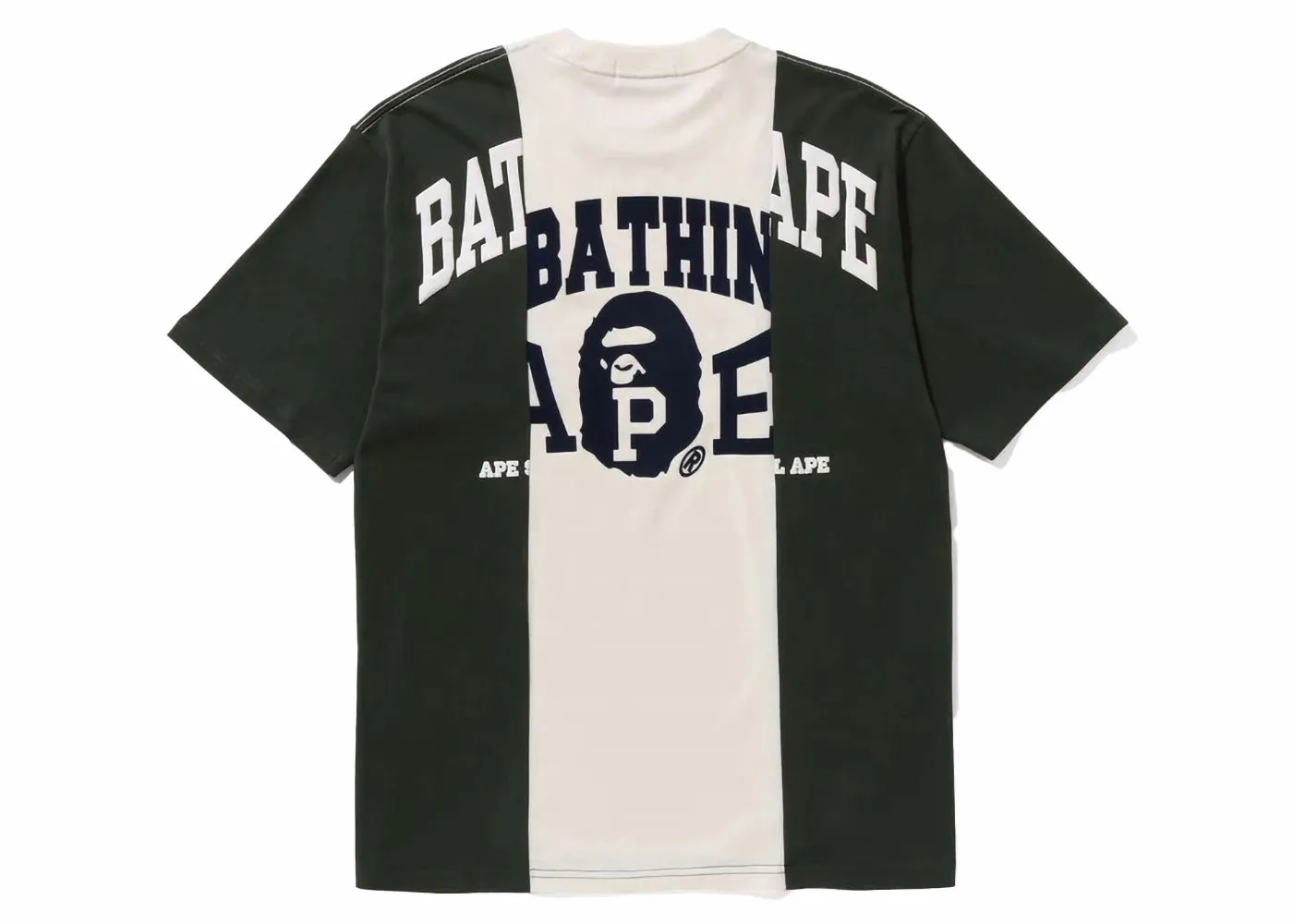 BAPE BAPE Badges Color Blocking Tee Ivory