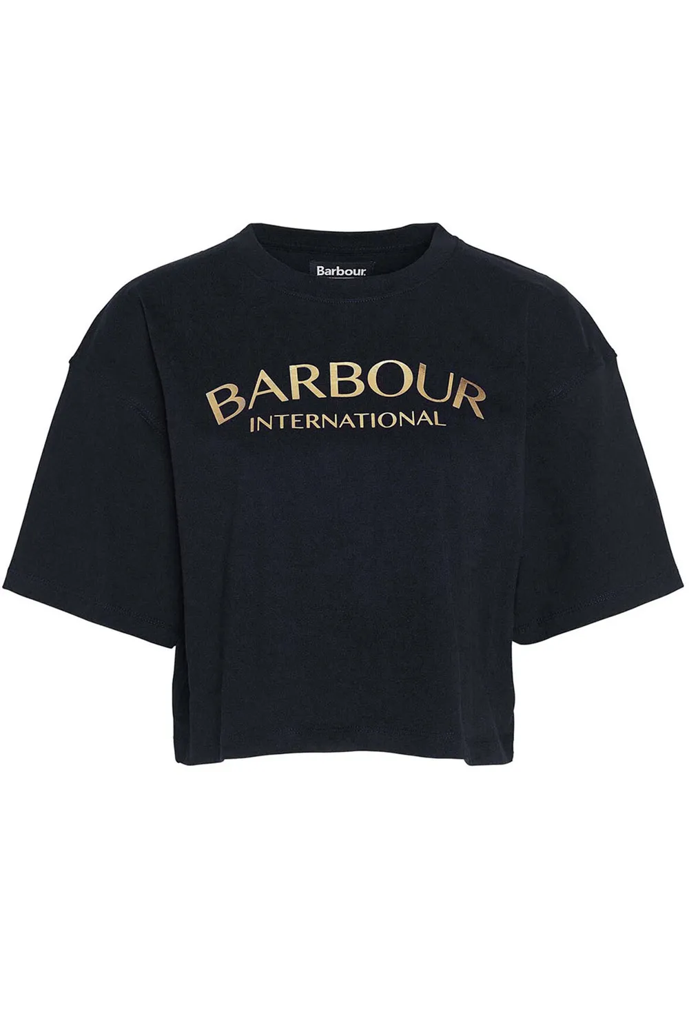 Barbour International Camiseta Milla Logo Cropped