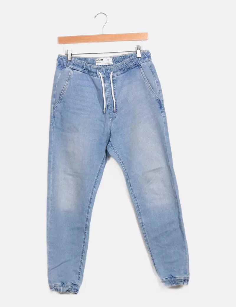 Bershka Jeans baggy azul