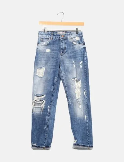 Bershka Jeans boyfriend ripped