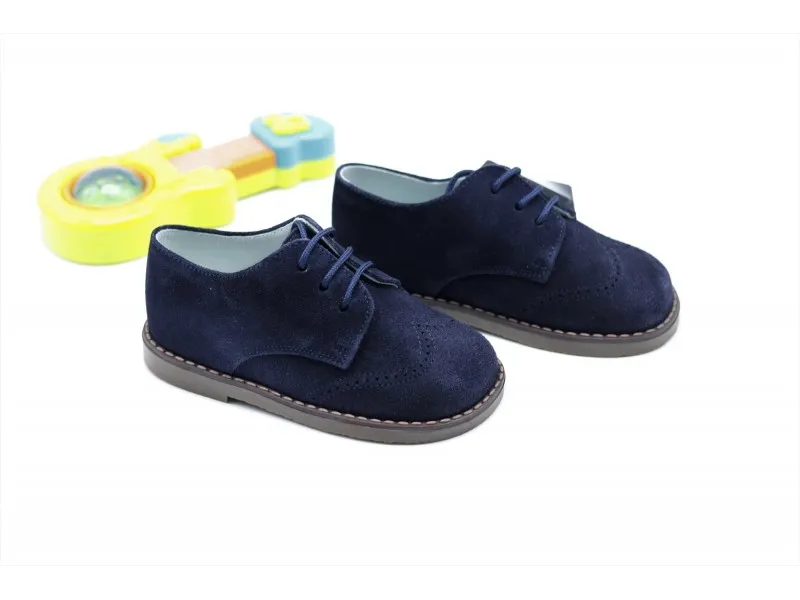 BLUCHER DE SERRAJE 11887 PIRUFIN EN COLOR MARINO
