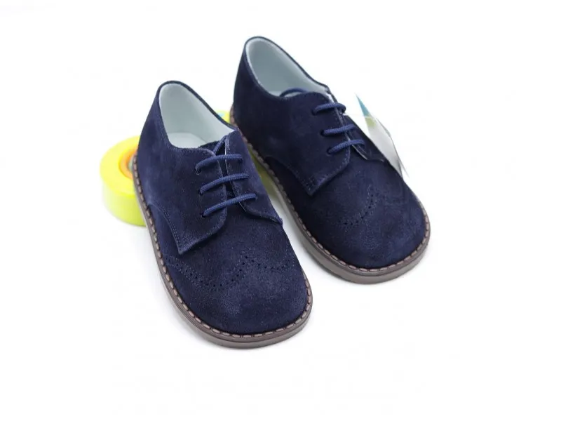 BLUCHER DE SERRAJE 11887 PIRUFIN EN COLOR MARINO