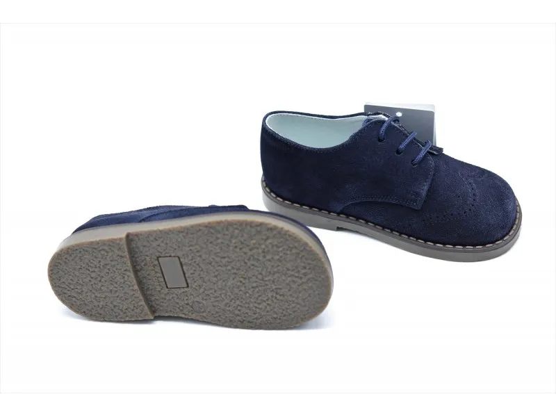 BLUCHER DE SERRAJE 11887 PIRUFIN EN COLOR MARINO