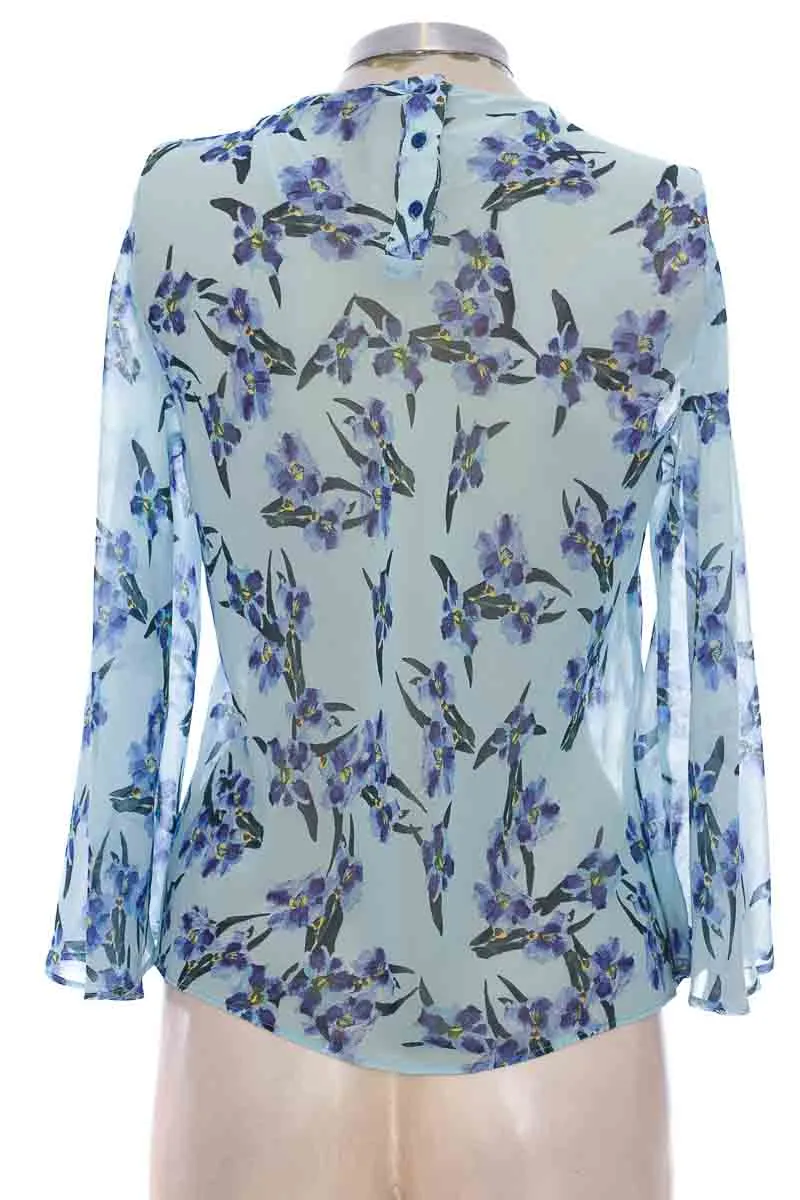 BLUSA COLOR AZUL  ZARA