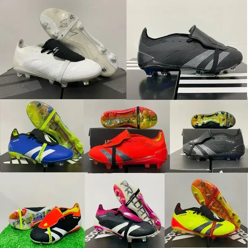 Bolsa de regalo Niños Top Botas de fútbol Precisión de élite.1 FG Tacas Pogba Precisión Niña Niña de cuero Zapatillas de fútbol 