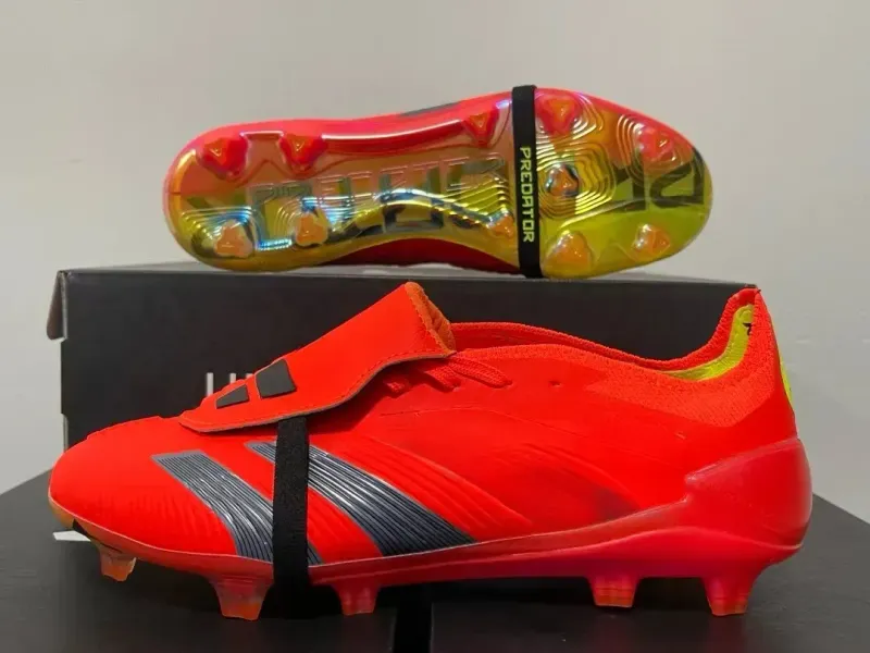 Bolsa de regalo Niños Top Botas de fútbol Precisión de élite.1 FG Tacas Pogba Precisión Niña Niña de cuero Zapatillas de fútbol 