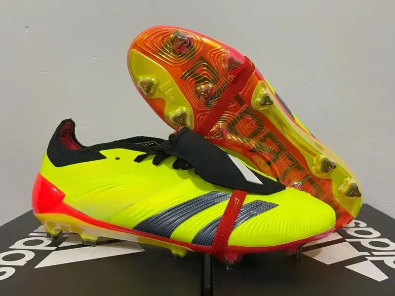 Bolsa de regalo Niños Top Botas de fútbol Precisión de élite.1 FG Tacas Pogba Precisión Niña Niña de cuero Zapatillas de fútbol 