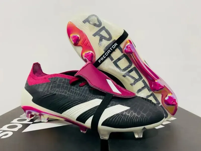 Bolsa de regalo Niños Top Botas de fútbol Precisión de élite.1 FG Tacas Pogba Precisión Niña Niña de cuero Zapatillas de fútbol 