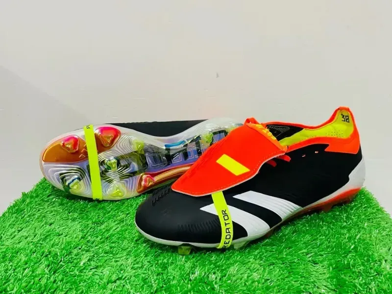 Bolsa de regalo Niños Top Botas de fútbol Precisión de élite.1 FG Tacas Pogba Precisión Niña Niña de cuero Zapatillas de fútbol 