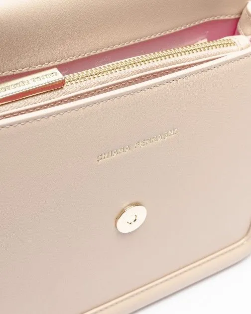 Bolso de hombro Chiara Ferragni 76SB4BB1 Beige