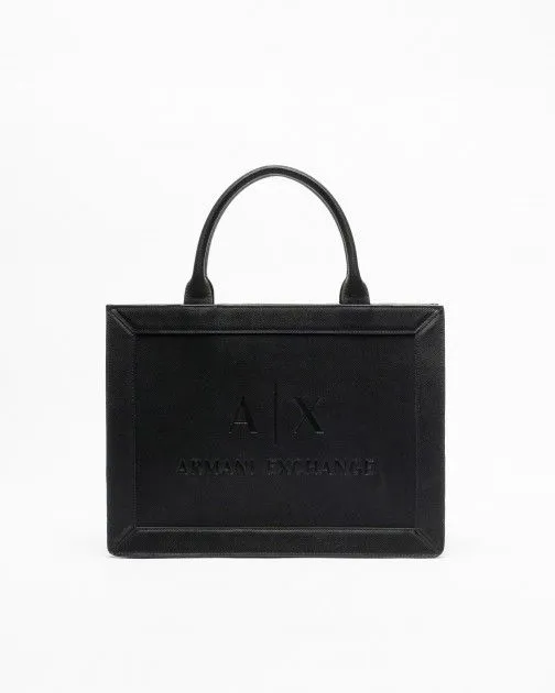 Bolso de mano Armani Exchange 942894 CC789 Negro