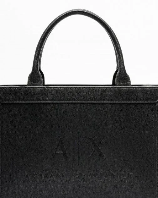 Bolso de mano Armani Exchange 942894 CC789 Negro