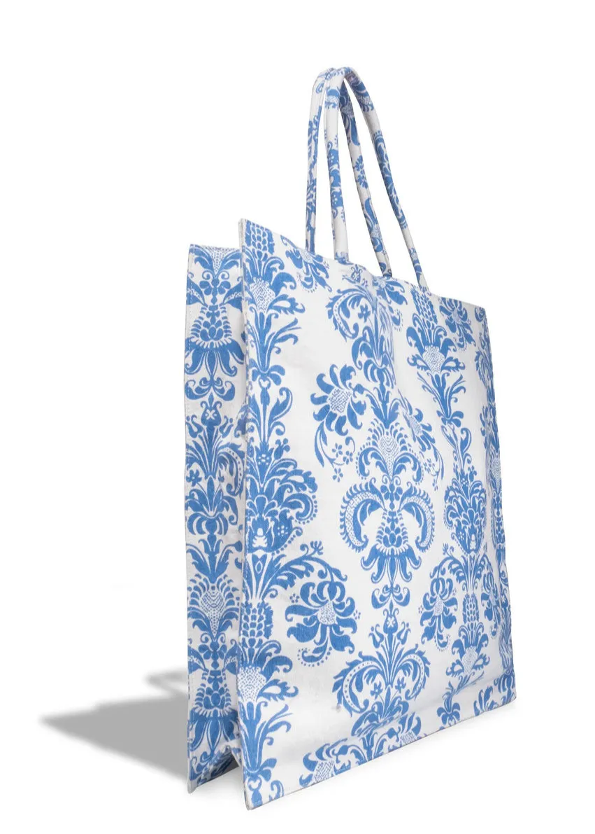 Bolso Paisley Blanco y Azul