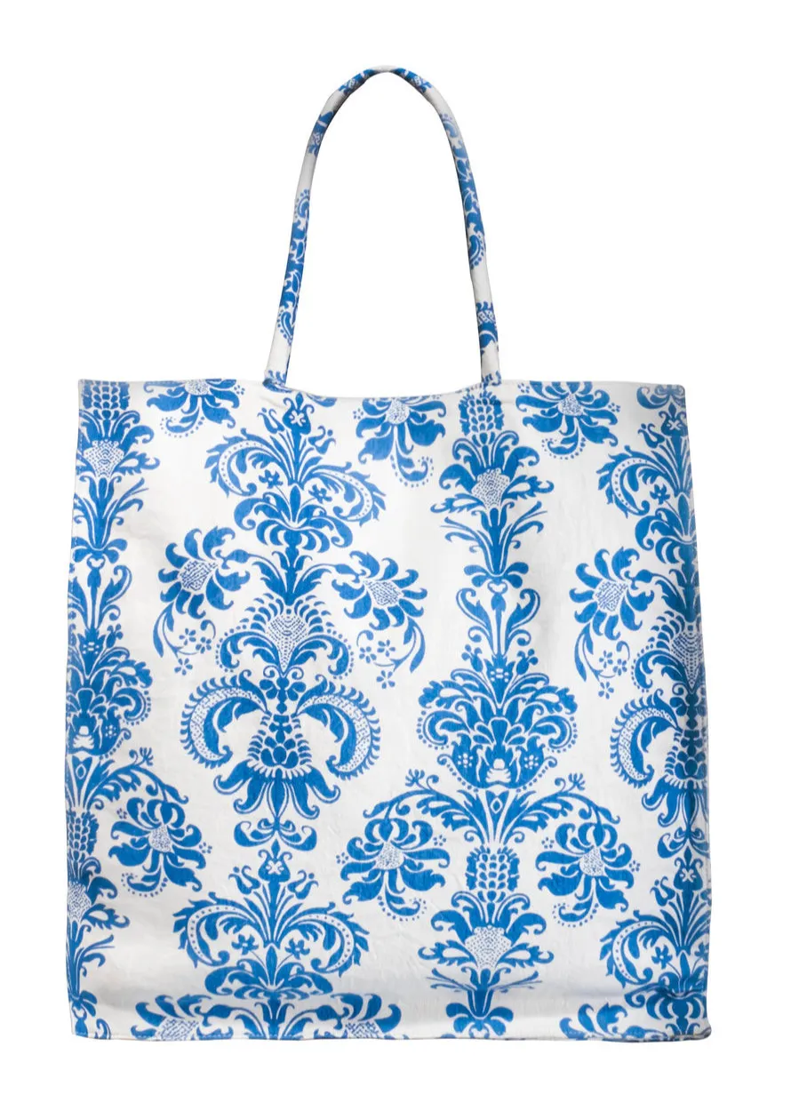 Bolso Paisley Blanco y Azul