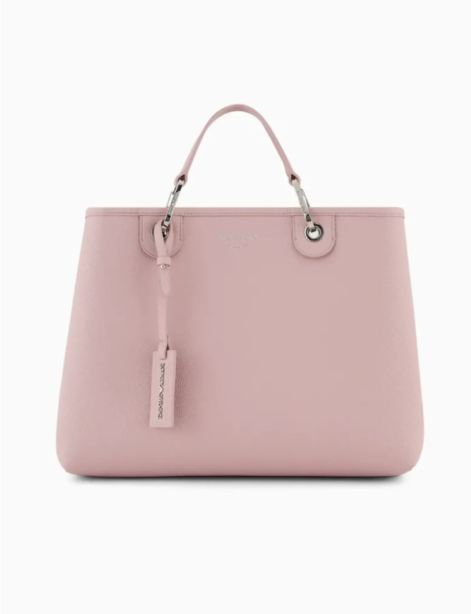Bolso Shopper Grande Piel Rosa Emporio Armani