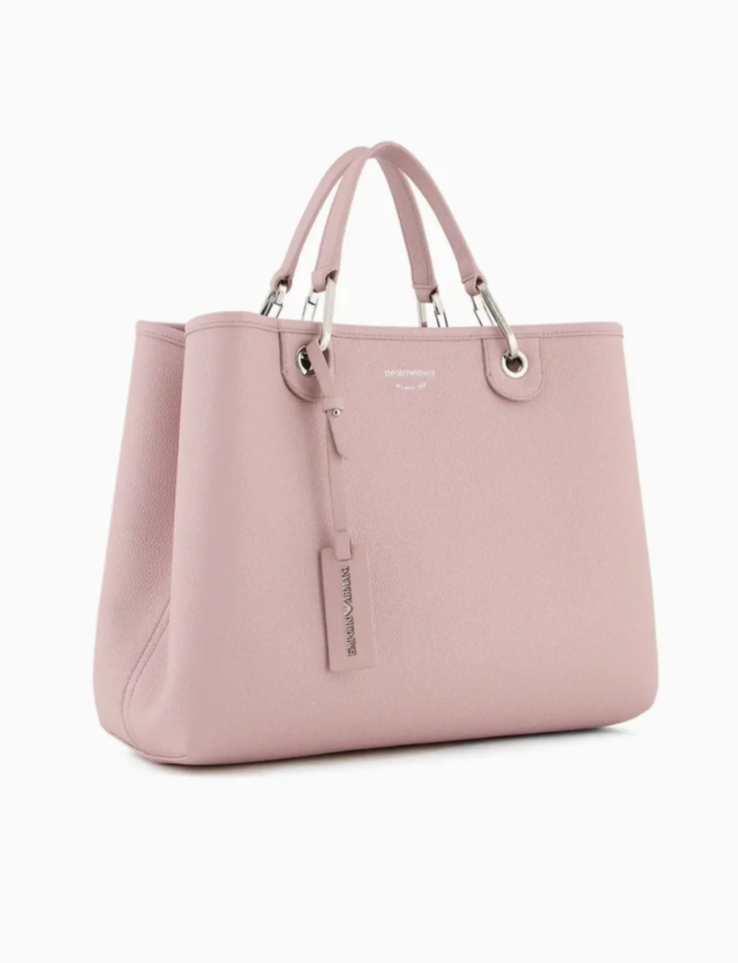 Bolso Shopper Grande Piel Rosa Emporio Armani