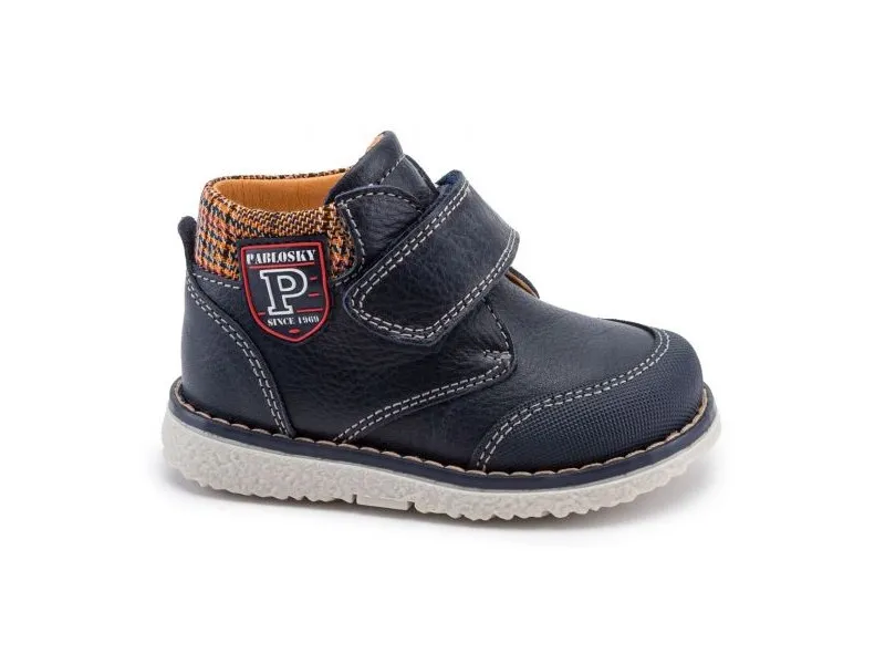BOTA DE PIEL PARA NIÑO 004523 PABLOSKY EN COLOR MARINO
