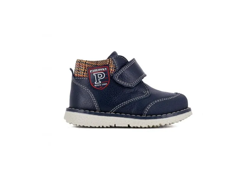 BOTA DE PIEL PARA NIÑO 004523 PABLOSKY EN COLOR MARINO