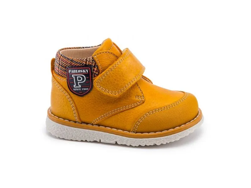 BOTA DE PIEL PARA NIÑO 004580 PABLOSKY EN COLOR AMARILLO